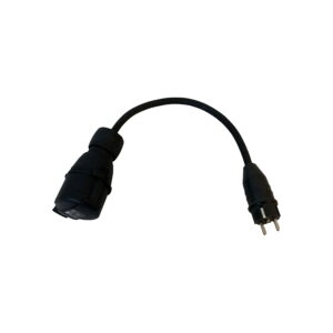 Adapteri schuko-CEE16A black suoramalli