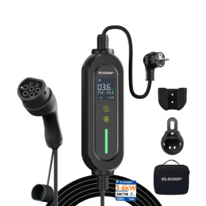 Sähköauton latausjohto ELEGRP 3,7kW Type2 Schuko Safe-plug