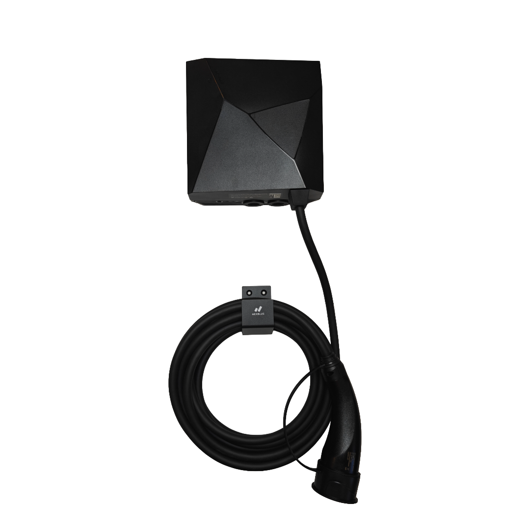Sähköauton latausasema NexBlue Edge 2 Cable 11/22kW, pörssisähkö, aurinkosähkö, 7,5m type2-kaapeli edestä Sähköauton latausasema NexBlue Edge 2 Cable 11/22kW, pörssisähkö, aurinkosähkö, 7,5m type2-kaapeli edestä